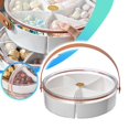 thumbnail image 2 of KDFWDM Divided Serving Tray with Lid and Handle Snackle Box Charcuterie Container Portable Snack Platters for Candy, Fruits, Nuts, Snacks, for Parties, Entertaining, Picnic, 2 of 9