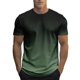 thumbnail image 1 of Tops para hombre, blusas y camisas de manga corta con cuello redondo para hombre, blusa informal de verano para hombre, blusa de manga corta con degradado y cuello redondo, blusa de poliéster para hom, 1 of 4