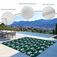 thumbnail image 3 of Green Summer Botanical Outdoor Rug for Patio/Deck/Porch, Non-Slip Large Area Rug 4 x 6 Ft, Spring Floral Birds Farmhouse Indoor Outdoor Rugs Washable Area Rugs, Reversible Camping Rug Carpet Runner, 3 of 8