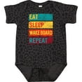 thumbnail image 3 of Inktastic Wakeboarding Eat Sleep Wakeboard Repeat Boys or Girls Baby Bodysuit, 3 of 5