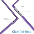 thumbnail image 5 of IBENZER Compatible with New 2025 2024 2023 MacBook Air 15 inch case M4 A3241 M3 A3113 M2 A2941, Hard Shell Case & Keyboard Cover & Type-C Adapter for Mac Air 15.3", Crystal Purple, W-AT15-CYPU+1TC, 5 of 8