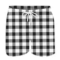 thumbnail image 2 of Maean Men's Big and Tall Sleepwear Shorts Pajama Bottom Lounge Plaid Elastic Waist Shorts with Pockets, 2 of 4