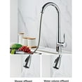 Chrome Kitchen Faucet with Pull Down Sprayer, Brass Household Anti