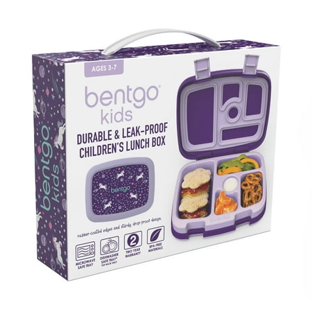 Bentgo - Kids Prints Unicorn Lunch Box - Lavender/Purple
