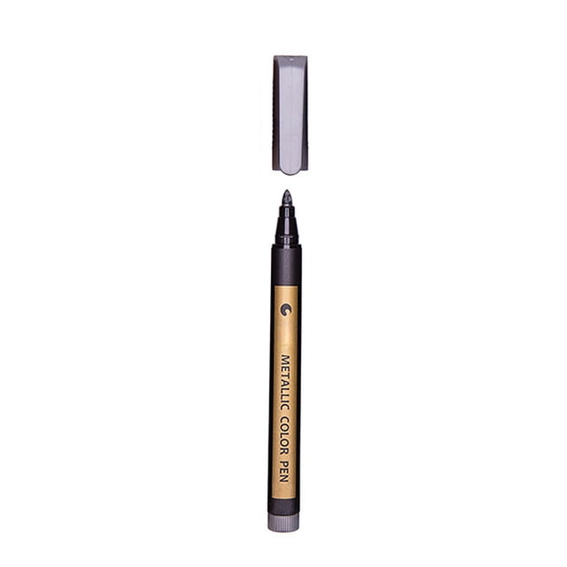 Binwennn Pretty Pens under 5 Calligraphy Ink Cartridges Paint Highlight Pen Black CardDiy Photo Album Pen Water Based Color Metal Pen 1ml