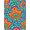 Turquoise, Pattern 4, variant on ODIKA 4' x 6' Machine Washable Non-Slip Area Rug, Psychedelic Squiggle High Traffic Rug, Blue, 408636