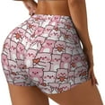 thumbnail image 2 of Kdxio Kawaii Pig Print Workout Shorts for Women Seamless Soft Smooth Gym Yoga Scrunch Active Shorts, 2 of 9