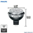 thumbnail image 2 of PHILIPS EnduraLED 7W 12V GU5.3 MR16 3000k S15 Dimmable Light Bulb, 2 of 2