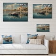 thumbnail image 4 of Designart "The Mediterranean Harbor of Valencia, Spain II" Nautical & Beach Print on Natural Pine Wood, 4 of 5
