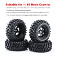 thumbnail image 3 of BJYX 4Pcs Black 1:10 RC Car Rubber Tires & Wheel Rims for Off Road RC Crawler Buggy, 3 of 15