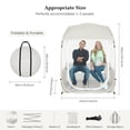 thumbnail image 3 of Sports Tent for 1-2 Person, Portable & Foldable Pop Up Tents Shelter with Carry Bag, Instant Weather Proof Clear View Bubble Tent for Fishing, Camping, Watching Sports Events, 3 of 8