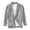 Grey, variant on Men's Lightweight Linen-Blend Blazer, Casual 1-Button Unstructured Suit Jacket, 4 Colors, Sizes M-XXXL