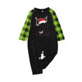 thumbnail image 4 of Gkeoshab Pajamas for Women Set Matching Family Pajamas Sets Christmas PJ's 26 Letter Print Top and Plaid Bottom Sleepwear Jammies with Pockets, 4 of 4