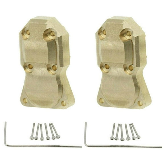 Upgrade 2pcs Brass Front Rear Axle Diff Housing Cover RC Crawler Spare Parts for Axial SCX24 1/24 AXI90081/00001/2