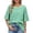 D573/Green, variant on Afdoent Womens T Shirts Striped Color Block Oversized Short Sleeve T Shirt For Women Casual Summer Tee Top Tee Shirts Casual Vacation Clothes