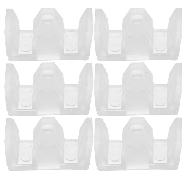 Miangastore 6pcs Sliding Glass Door Guide Shower Door Bottom Guide Shower Door Parts Bottom Guide Glass Shower Door Guide Bottom Door Guide Track Shower Blocks Silicone Bumper Sliding Door