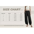 thumbnail image 5 of MINTREUS Womens Baggy Wide Leg Harem Pants Casual Elastic Waisted Palazzo Pants with Pockets, 5 of 7