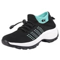 thumbnail image 2 of Zapatos Para Caminar Mocasines casuales para mujer Zapatillas deportivas transpirables para suministros al aire libre (40 verde) Sywqhk Para Estrenar, 2 of 6