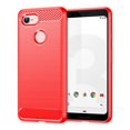 thumbnail image 1 of PANDACO Étui en Métal Brossé Rouge pour Google Pixel 3a TG, 1 of 2