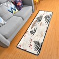 thumbnail image 5 of Ryvnso Mushroom Fern Leaves Berry Hallway Runner Rugs Floor Carpet Non Slip Entryway Mat 2' x 6', 5 of 7