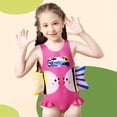 thumbnail image 6 of GYRATEDREAM Girls One Piece Swimsuits Quick Dry Fish Print Bathing Suit Cross Shoulder Strap Swimwear for 5Y, 6 of 9
