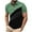 hgg269-Green, variant on Mens Color Block Short Sleeve Lapel Button Pullover Jersey Top Short Sleeve Lapel Top Fashion Summer Tees Basic Golf Shirt