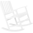 thumbnail image 1 of White Wooden Rocking Chair 68.5 * 86 * 115cm Outdoor Patio Balcony Rocking Chair Garden Leisure Rocking Chair, 1 of 8