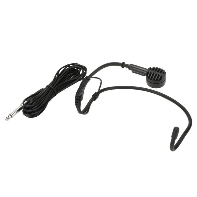 Micrófono Para Auriculares, Micrófono Con Gancho Para La Oreja Con Conector Jack De 6,35 Mm, Ligero Y Ergonómico Para Mujeres Para Oradores Para Marketing