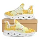 thumbnail image 1 of Zapatillas de plataforma con estampado de abeja amarillas para mujer, zapatos de malla ligera, calzado informal para exteriores, zapatos planos, 1 of 6