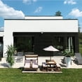thumbnail image 6 of KidKraft KidKraft Outdoor Wooden Table & Bench with Cushions and Umbrella, Espresso, 6 of 8