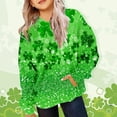 thumbnail image 2 of Mercatoo St 𝐏atrick's Day Kids Boys Girls Sweatshirt Hoodie Long Sleeve Hooded Pullover Tops Toddler Irish Green Cloverss Shirt, 2 of 6