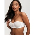 thumbnail image 4 of Women's Mesh Strapless Bra Sheer Unlined See Through Underwire Bras Plus Size, 4 of 5