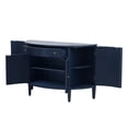 thumbnail image 6 of Sideboard Buffet Cabinet, 4 Door Cabinet With Drawer, 3 Adjustable Shelves U-shaped Curved Design Storage Cabinet For Entryway, Corridor, Dining Room, 6 of 9