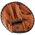 thumbnail image 1 of Guantes de entrenamiento de campo MacGregor, confeccionados en piel marrón, 1 of 5