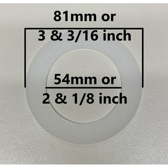 3 3/16 Inch Outer Diameter, 2 1/8 Inch Inner Diameter Silicone Seals By NuFlush