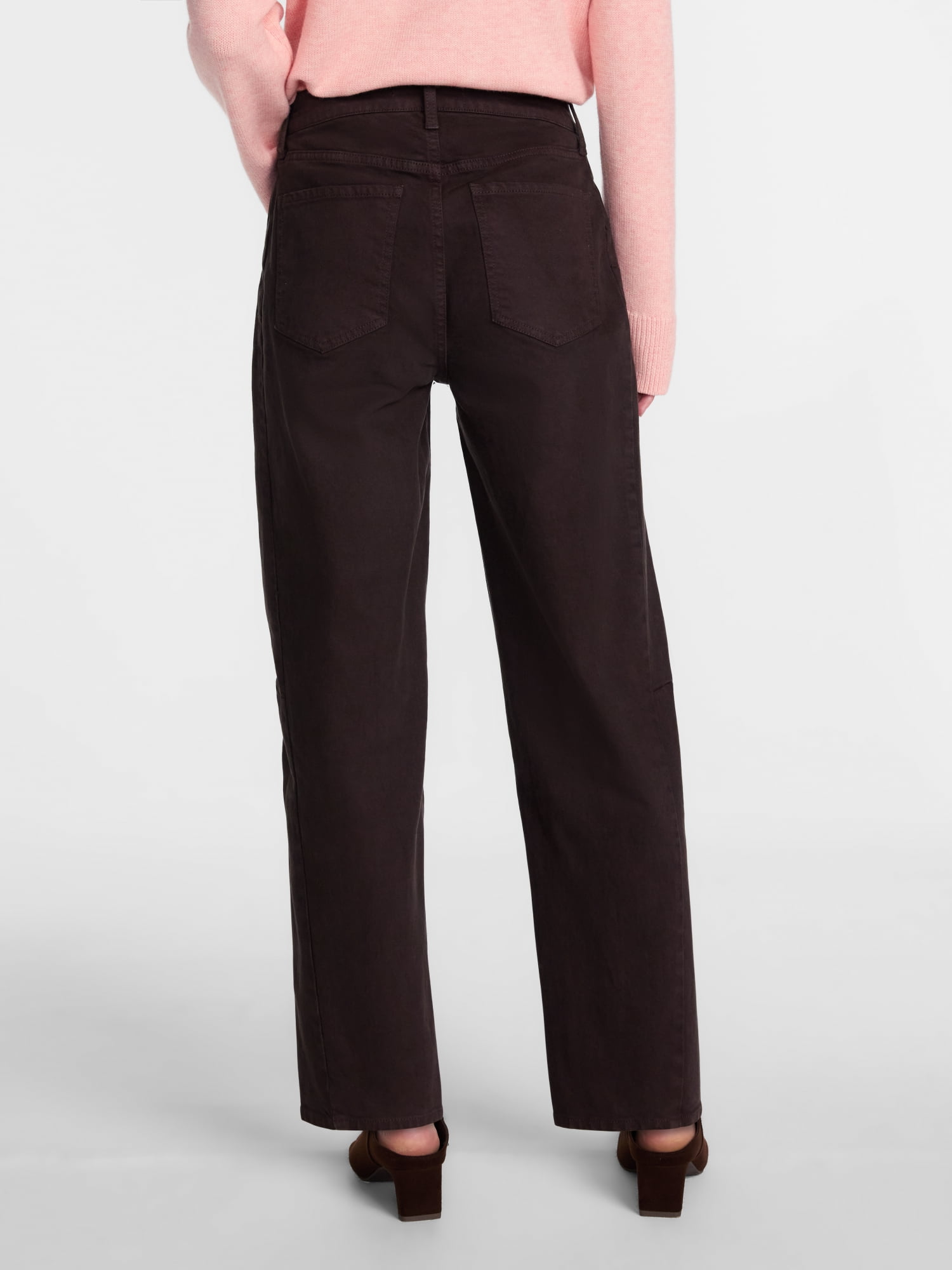 Scenario Women's and Women's Plus High Rise Barrel Jeans, 26", 28" Inseam, Sizes 0-28W