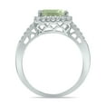 thumbnail image 2 of SZUL Women's 2 1/2 Carat TW Emerald Cut Green Amethyst Diamond Ring in 10K White Gold, 2 of 6