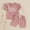 Hot Pink, variant on Fatuov Summer Two-Piece Outfit Set for Girls Cute Print Soft Short Set for Outdoor Clothes 18 Months, Hot Pink