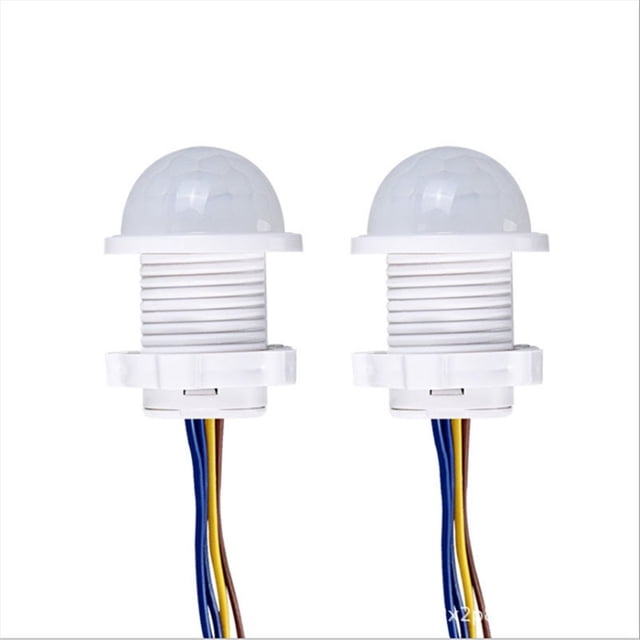 2 Interruptores Detectores de Sensor PIR Inteligentes, 110 V, 220 Movimiento Infrarrojo para el Cuerpo Humano, Luz Encendido y Apagado Automáticos