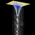 thumbnail image 4 of Chrome  LED Colors Changing Rain&Waterfall Ceiling Large Shower Head with Remote Control, 4 of 14