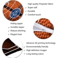 thumbnail image 6 of Basketball Body Pillow Cover Basketball Court Sports Playground Pattern Floor Game Field Long Pillow Case Protector with Zipper Decorative Pillowcase Soft Large Pillow Cases Covers for Bed,20"x54", 6 of 6