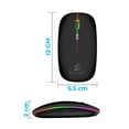 thumbnail image 3 of Mouse Inalambrico Recargable Rgb Multicolor Silencioso Usb Ele-Gate WXMO.14, 3 of 5
