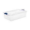 thumbnail image 1 of Caja Organizadora Sterilite con Broches Azules 30 Litros Transparente, 1 of 4