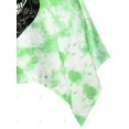 thumbnail image 4 of Cráneo del tinte del lazo del lazo de hombro Tamaño de Halloween Plus Tank Top Rosegal Camisetas sin mangas de talla grande, 4 of 5