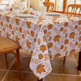 thumbnail image 4 of Fall Rectangle Tablecloth 60 x 120 Inch, Thanksgiving Autumn Harvest Brown Maple Leaf Table Cloths, Waterproof Stain Resistant Farmhouse Table Cover for Thanksgiving Holiday Dinner Party, 4 of 6