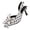 B, variant on Women's Sandals Pointy Toe Pumps Patent Leather Mid Heel Slingback Heels with Buckle Dress Shoes for Dating Party Working