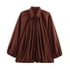 thumbnail image 1 of Chaquetas y abrigos casuales de manga larga sin capucha para mujer, chaqueta informal de moda con cremallera, holgada, de manga larga con solapa, chaqueta, top de poliéster para mujer, 1 of 2