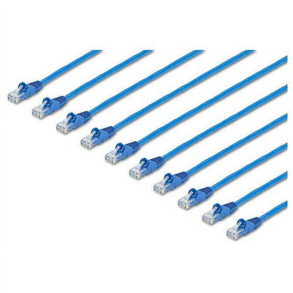 StarTech 7ft RJ-45 M/M Cat6 Snagless Patch Cable 10 Pack Blue