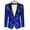 Champlain Blue, variant on Coofandy Shiny Sequins Suit Jacket Blazer One Button Tuxedo For Party