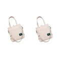 thumbnail image 2 of Sonducket Bolso de hombro informal, bandolera de Color sólido, bolso cuadrado, correa ajustable, bolsa de moda, accesorios para la escuela universitaria Beige 2piezas Sonducket CBP572673, 2 of 6